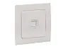 Стокгольм Механизм Розетки Phone 1-местной белый EKF PROxima