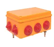 Коробка огнестойкая 150х110х70мм IP55, 5 двойных клеммников 1,5-6 мм2 EKF