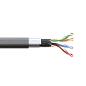 Кабель витая пара TERACOM PRO Cat.5E F/UTP 4 пары solid внешний 24AWG оболочка LDPE цвет черный (упак. 305м)
