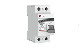 Устройство защитного отключения селективное 2P 80А/300мА (электромеханическое) EKF PROxima