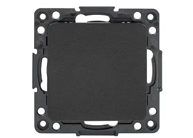 Стокгольм Механизм Выключателя 1-кл. проходного 10А в/к черный EKF PROxima