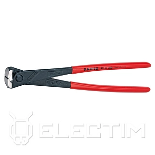 Клещи вязальные особой мощности, режущая кромка: 61 HRC / 25 мм, L-300 мм, чёрные, обливные рукоятки (KNIPEX)