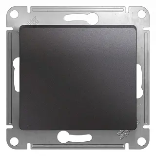 1-клавишный выключатель,сх.1,10AX, механизм, ГРАФИТ