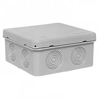 Коробка распределительная KMP-030-035 с крышкой (85х85х40) для прямого монтажа без мембр. вводов серая IP54 EKF