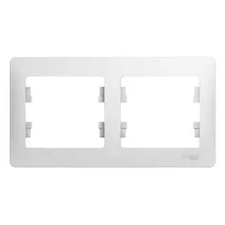 ШЭ Глосса Рамка 2-я гориз. GSL000102 (белый)