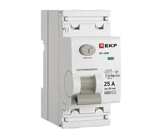 ВДТ ВД-100N 2P 25А 30мА AC эл-мех 6кА PROXIMA EKF