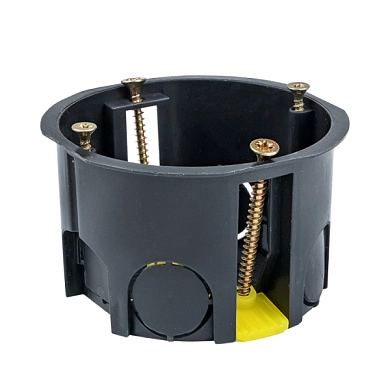 Коробка установочная КМП-020-011 для полых стен (71х45) с пластиковыми лапками IP30 розничный стикер