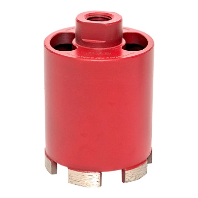 Коронка алмазная для дрелей с микроударом (верхнее пылеудаление) DCH-68MHS Micro Hit Laser M16 EKF 