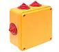 Коробка огнестойкая 100х100х50мм IP55, 2 двойных клеммника 1,5-6 мм2 EKF