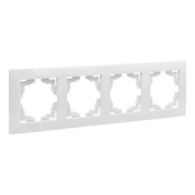 Валенсия рамка 4-местная белая EKF PROxima