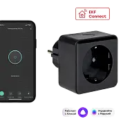 Умная розетка EKF Сonnect PRO Wi-Fi черная