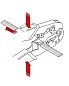 Пресс-клещи для штекеров типа RJ (Western), кол-во гнёзд: 2, RJ 11/12, RJ 45, L-190 мм, чёрные, 2-комп. рукоятки (KNIPEX)
