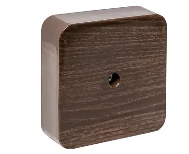 Коробка разветвительная KMP-030-030 (75х75х26) тёмное дерево EKF PROxima