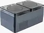 AtlasDesign Profi54 O/У двойная РОЗЕТКА с заземлением со шторками 16А 250B, АНТРАЦИТ