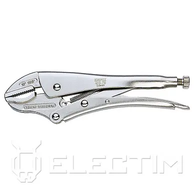 Зажим универсальный ручной с фиксацией, L-250 мм, оцинкованный (KNIPEX)