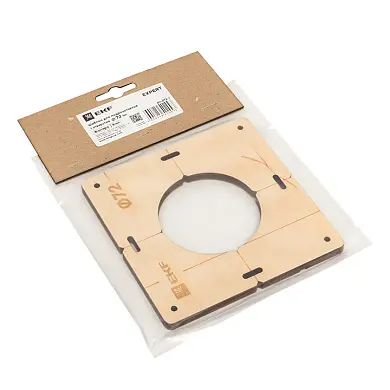 Шаблон для подрозетников c 1 отв. диам. 72 мм EKF Expert