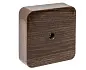 Коробка разветвительная KMP-030-030 (75х75х26) тёмное дерево EKF PROxima