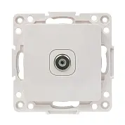 Стокгольм Механизм Розетки TV 1-местной оконечной 10дБ-240МГц белый EKF