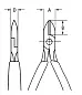 Бокорезы для электромеханика, L-125 мм, чёрные, обливные рукоятки (KNIPEX)