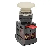 Кнопка AEA-22 белая NO+NC Грибок EKF