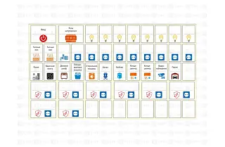 Комплект модульных наклеек средний (137х240) EKF PROxima
