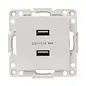 Стокгольм Механизм Розетки USB 2-местной 2,1А белый EKF PROxima