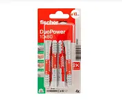 Универсальный дюбель DUOPOWER 10х80 (упак. 4шт) Fischer