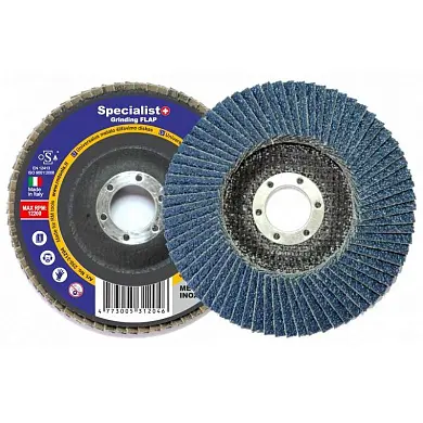 Лепестковый шлифовальный круг по металлу  125 ZK100 цирконий OSA