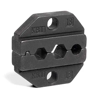 Матрица МПК-18  Опрессовка коаксиальных разъемов для телевизионных кабелей RG 6, RG 58, RG 59, RG 62 с размером обжимного профиля: 6.48 ,1.73,5.41 мм; .256, .068, .213 дюйма