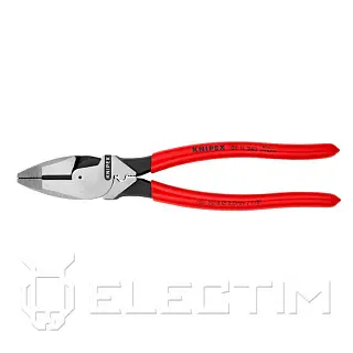 Плоскогубцы электромонтёра Lineman's Pliers, с приспособлением для протяжки кабеля, L-240 мм, обливн
