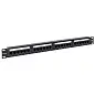 Патч-панель TERACOM 19'' Cat.5E 1U неэкранированная UTP 24 порта RJ-45 110 IDC с органайзером