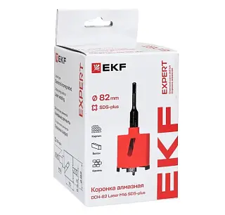 Коронка алмазная DCH-82 Laser M16 SDS-Plus EKF Expert