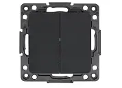 Стокгольм Механизм Выключателя 2-кл. 10А в/к черный EKF PROxima