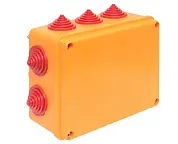 Коробка огнестойкая 190х140х70мм IP55, 5 двойных клеммников 1,5-10 мм2 EKF