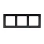 Стокгольм Рамка 3-местная металлическая черная EKF PROxima