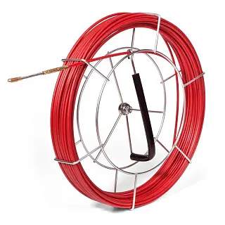 FGP-3.5-MK Протяжка-стеклопруток со сменными винтовыми наконечниками на металлической катушке