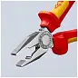 Плоскогубцы комбинированные, L-200 мм, чёрные, обливные рукоятки (KNIPEX)