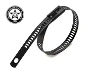 Стяжки крепежные из нержавеющей стали AISI 316 лестничного типа с полимерным покрытием