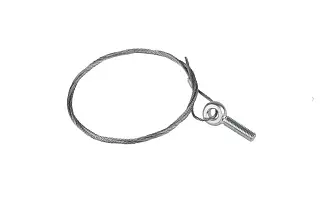 Трос стальной с рым-болтом М8 3 м (2 мм) EKF