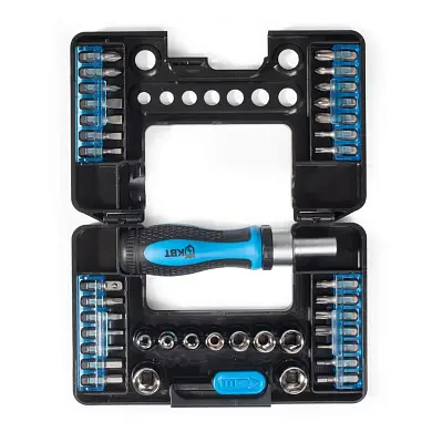 Отвертка реверсивная НБ-38 с битами серии МАСТЕР