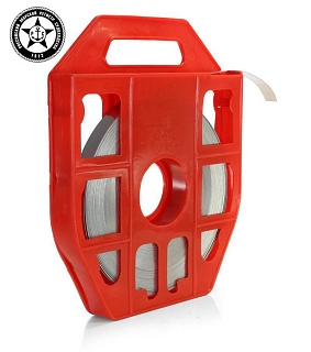 Лента монтажная из нержавеющей стали в пластиковой кассете ЛКС (201)