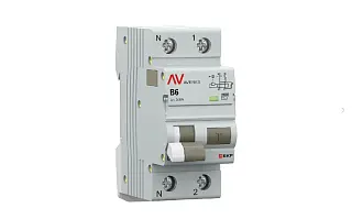 Дифференциальный автомат DVA-10 1P+N 6А (B) 30мА (AC) 10кА EKF AVERES