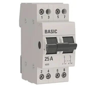 Трехпозиционный переключатель 2P 25А  Basic