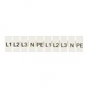 Маркеры для JXB-ST 4 с символами "L1, L2, L3, N, PE" (100 шт.) EKF PROxima