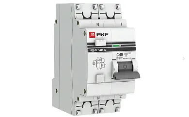 АД-32 1P+N 40А (С) 300мА тип (АС) эл. 4,5кА EKF PROxima