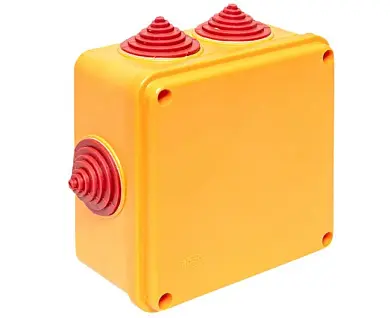 Коробка огнестойкая 100х100х50мм IP55, 3 двойных клеммника 1,5-2,5 мм2 EKF