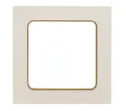 Стокгольм Рамка 1-местная белая с линией цвета шампань EKF PROxima