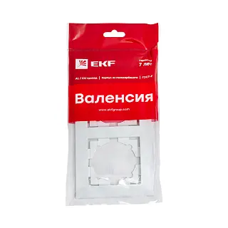 Валенсия рамка 2-местная белая EKF PROxima