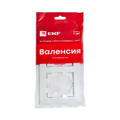 Валенсия рамка 2-местная белая EKF PROxima