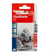 Дюбель для гипсокартона дрива DUOBLADE S с саморезом (упак. 6шт) Fischer